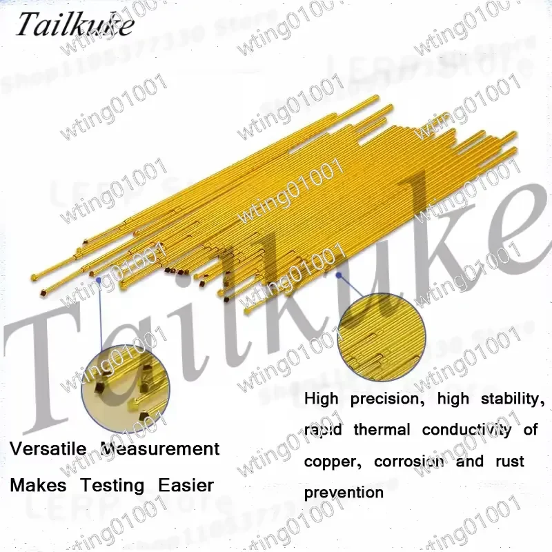 for Ingun GKS-050 Series 0.78mm PCB Test Probe Spring Loaded Pin Retractable Thimble Needle Sleeve Contact Tip