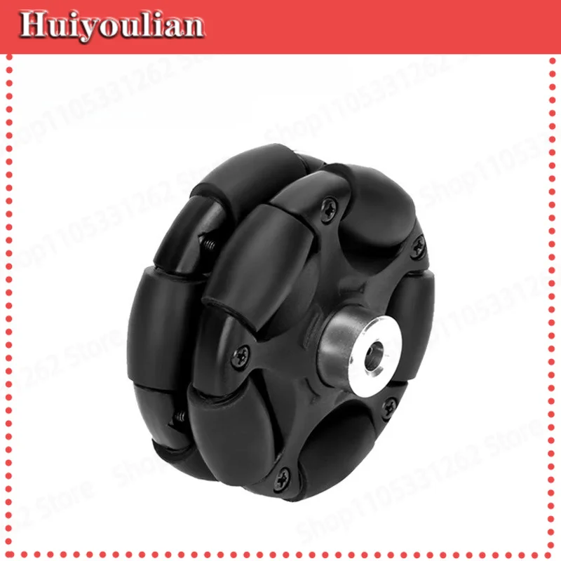 Industrial High Precision 58mm Plastic Omni Wheel Steel Split Coupling Robot Smart Car Parts