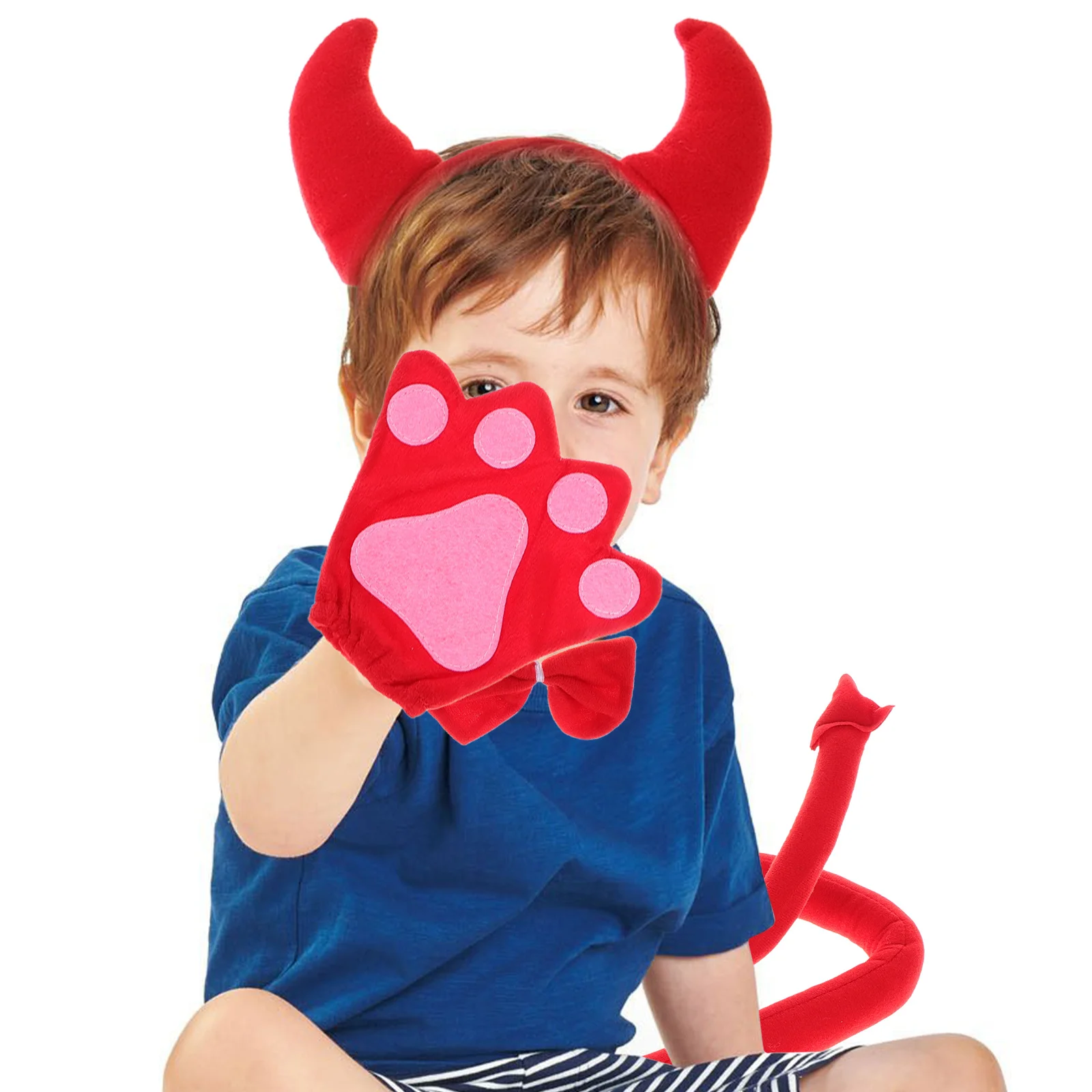 1Set Halloween Devil Horns Headband Kids Cosplay Costume Party Birthday Dress Up Hairband Devil Ears Hairband Devils Ears
