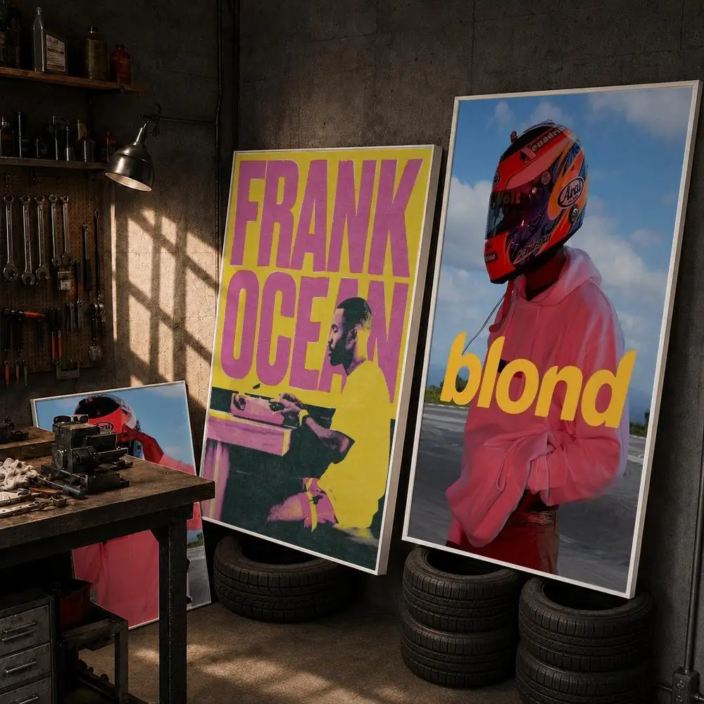Singer F-Frank Ocean Blonde Poster HD Room Decor Home Decoration Interior Wall Art Printing Waterproof Garage Party BedRoom Gift