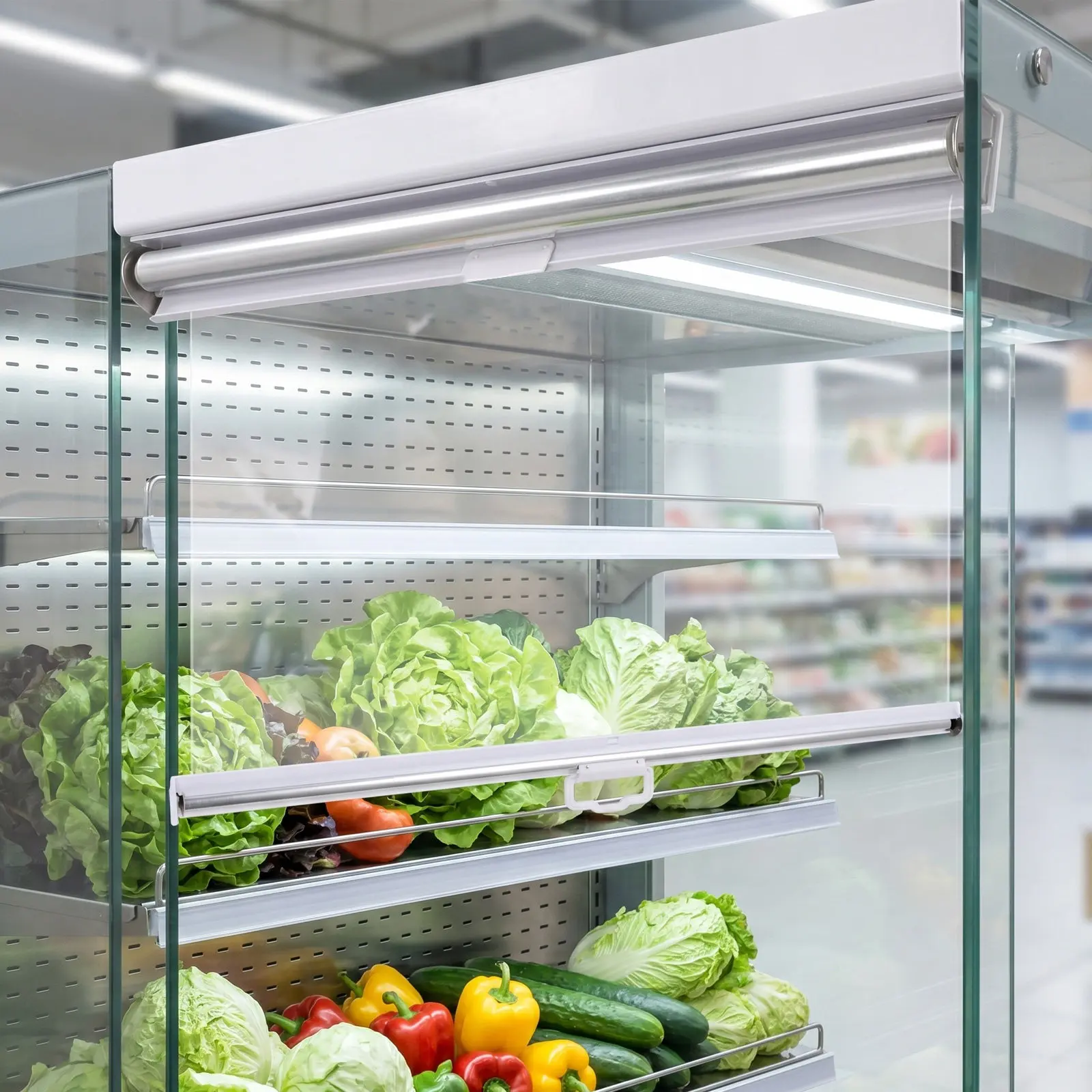 Heavy Duty Clear PVC Cooler Curtain Roll Up Dustproof Commercial Freezer Temperature Control Screen