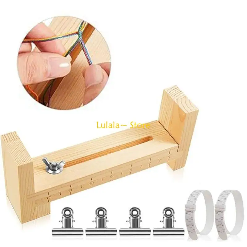 Y4QA Rope Bracelets Crafting Tool Paracord Jig Bracelet Making Kits Braiding Machine - view 3
