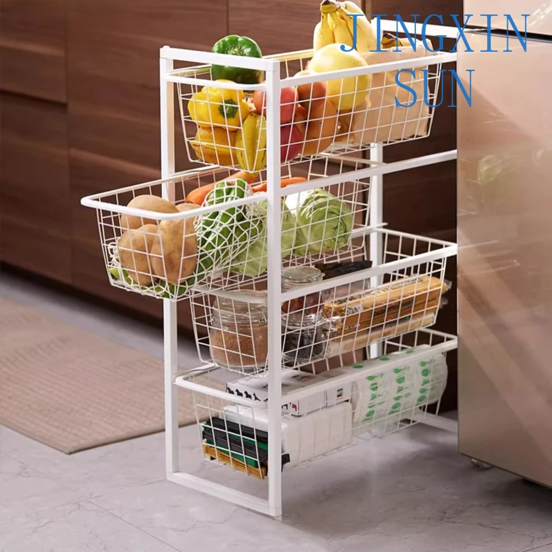 Multifunctional Convenient Storage Basket Kitchen Office Room Bathroom Vegetables Fruits Towel Storage Baskets Organization
