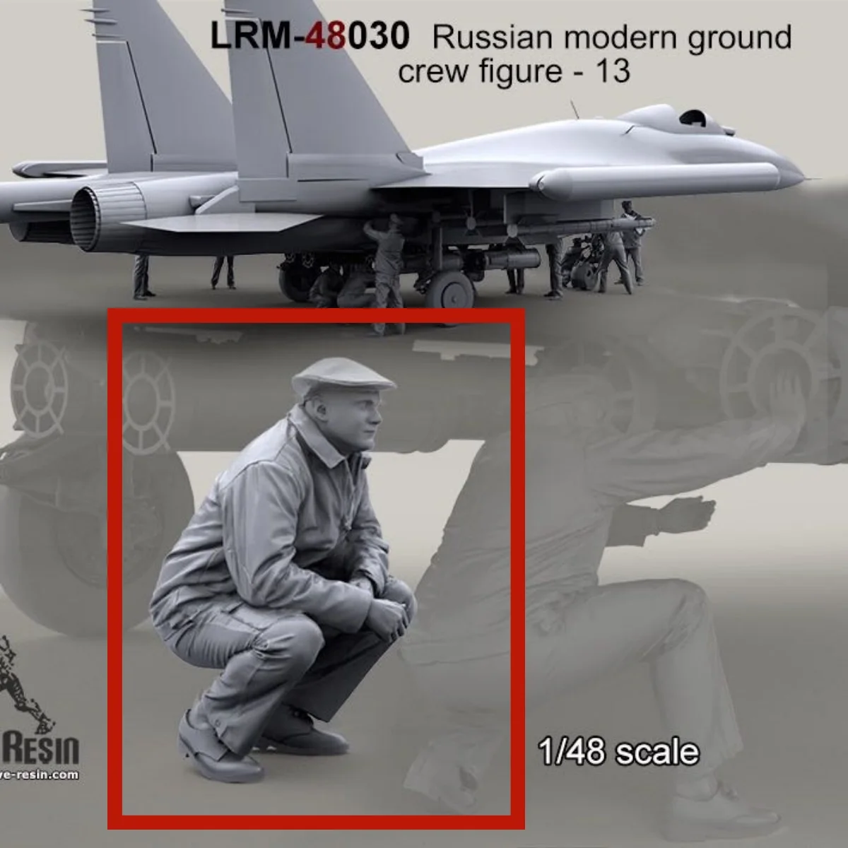 1/48 Resin unpainted model Kit, military theme, (only 1 person without aircraft) Unassembled and unpainted GK,