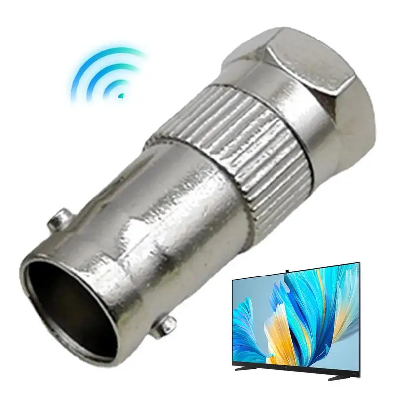 Liga de zinco Vídeo Cabo Conector, adaptador forte, conector coaxial, flexível, resistente, reutilizável, RF Rádio Coaxial, BNC