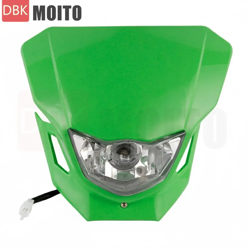مصباح أمامي عالمي للدراجات النارية لـ Kawasaki KX KLX KXF 65 85 100 250 450 F 110 140 F 650 Motocross Supermotor Enduro كشافات