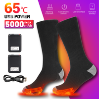 Electric Heated Socks for Men and Women Thermal Heating Socks Foot Warmer Trekking Ski Cycling Outdoor Warm Winter