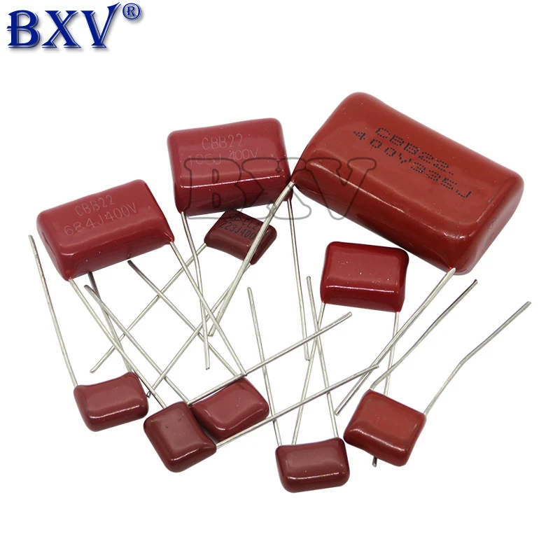 10PCS 63V 100V 250V 400V 450V 630V 2000V CBB Polypropylene Film Capacitor 101 103 104 105 125J 221 222 223 224 225 332 333 334