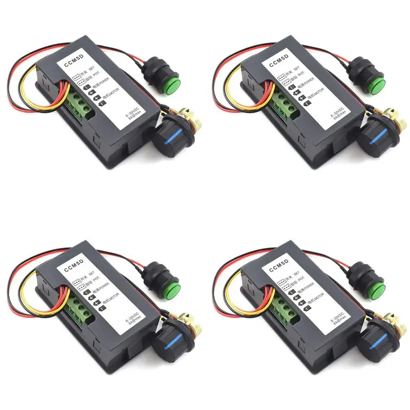 B03B-4X 6V-30V 8A DC Motor Speed Controller 6V 12V 24V PWM Stepless Speed Control Switch Adjustable Driver Regulator