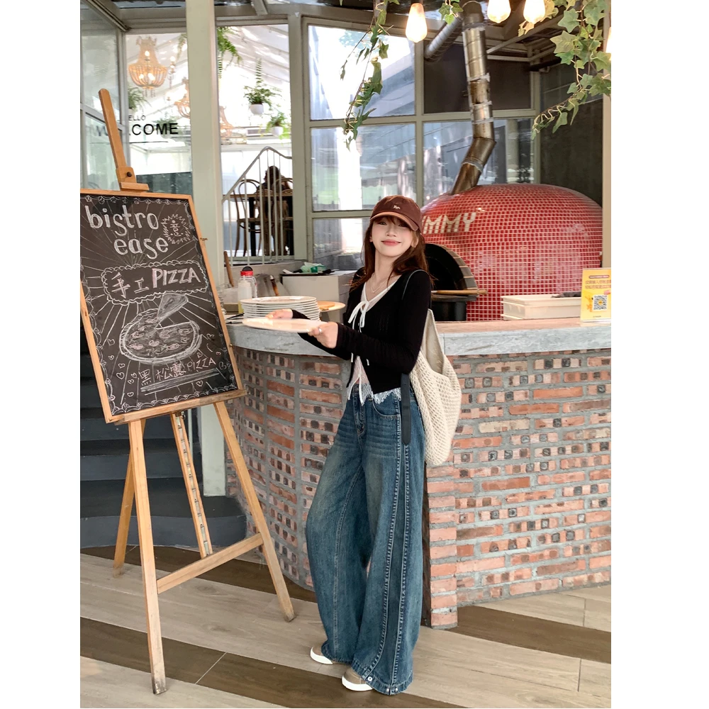 تي شيرت نسائي صيفي بأكمام طويلة من القطن بحاشية مجوفة وخفيفة الوزن سريعة الجفاف في الحرم الجامعي ملابس خروج أنيقة متعثرة حارة