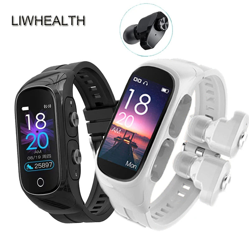 2023 Smatwatch with Wireless Earphone TWS Earbuds For Men Women Headphone Smart Watch For Apple Xiaomi Huawei Headset Watch