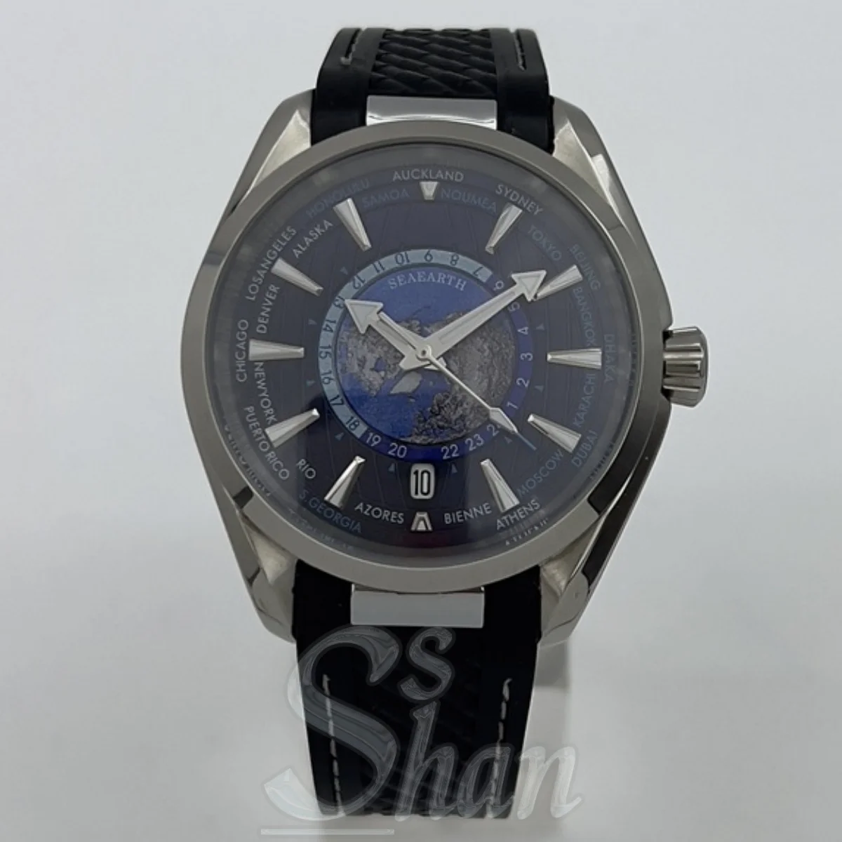 40mm Men's Luxury Automatic Mechanical Watch NH35 Movement Sapphire Glass Luminous Dial Rubber Strap with Buckle Date Window