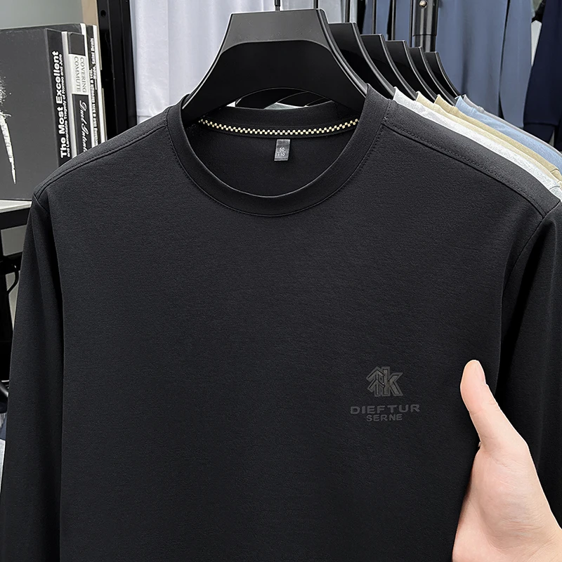2026 Neues Herren-Basic-Sweatshirt aus Komfortablem, Atmungsaktivem Stoff mit Langen Ärmeln für Herbst und Winter – Detail 14