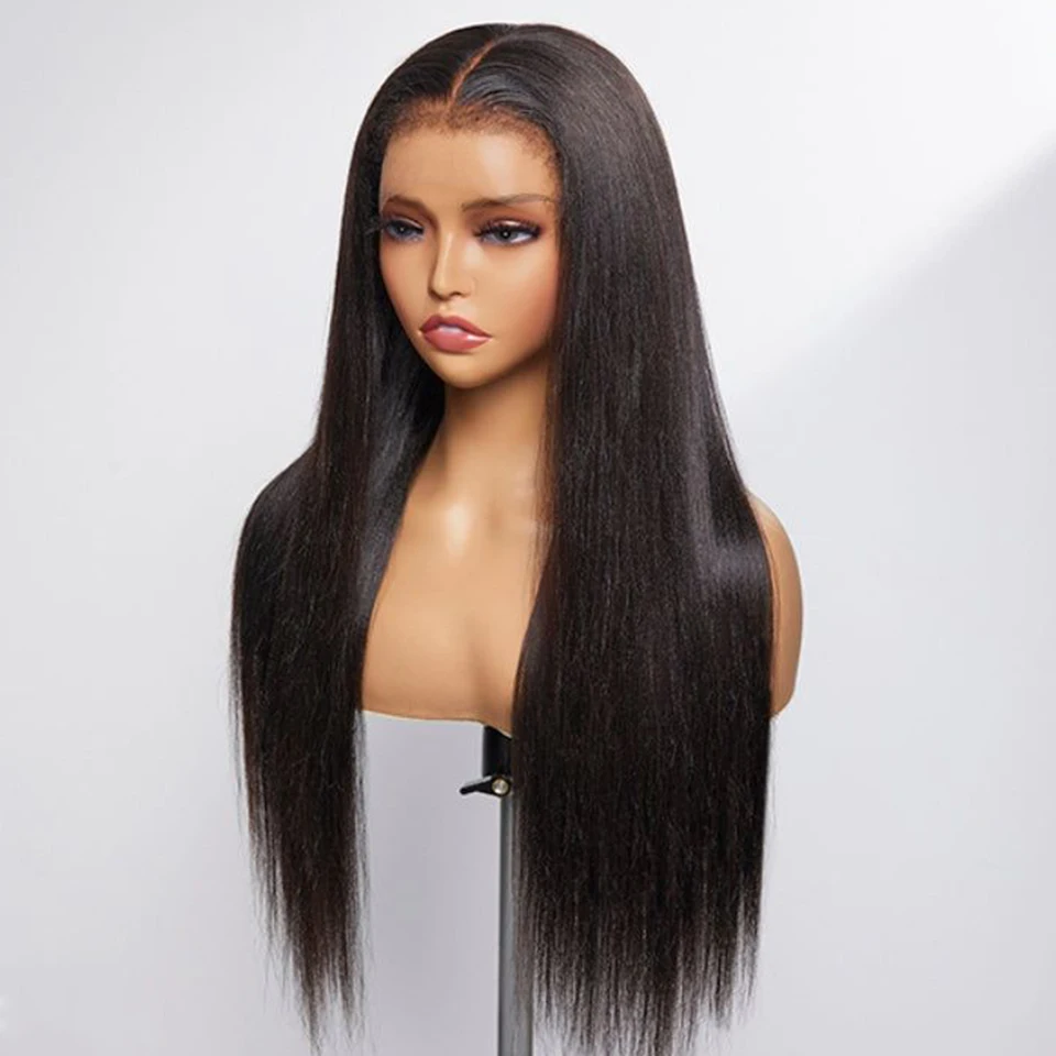 

13*5*2 Bone Straight T Lace Wigs For Black Women180% Density Brazilian Silky Straight Transparent Human Hair Lace Front Wigs