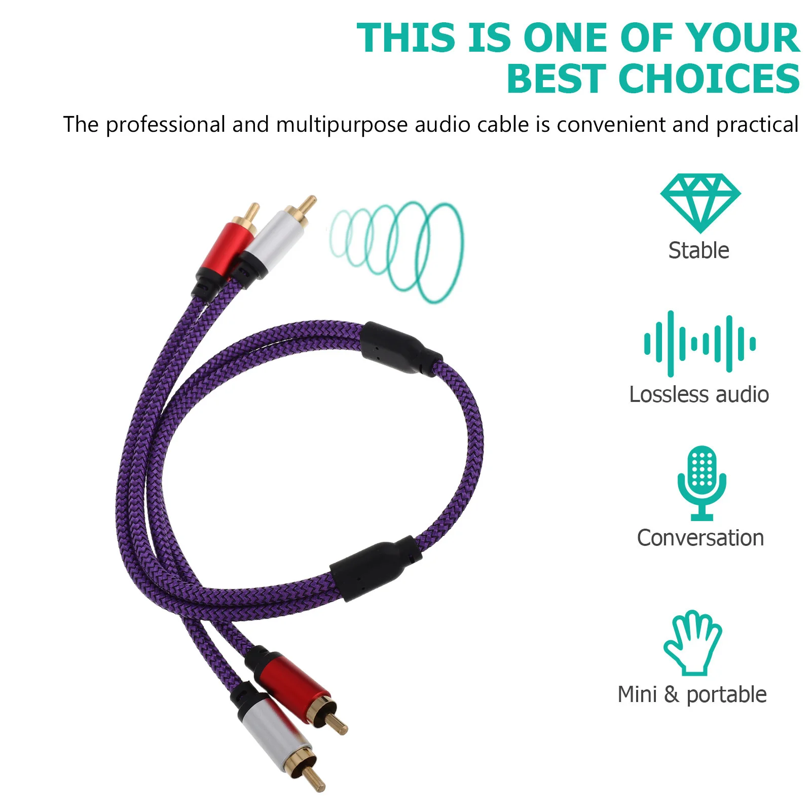 

Audio Cable Male To Male 3.5Mm For Computer Speaker Amplifier Subwoofer Extension Cord Microphone Cable Adapter Car
