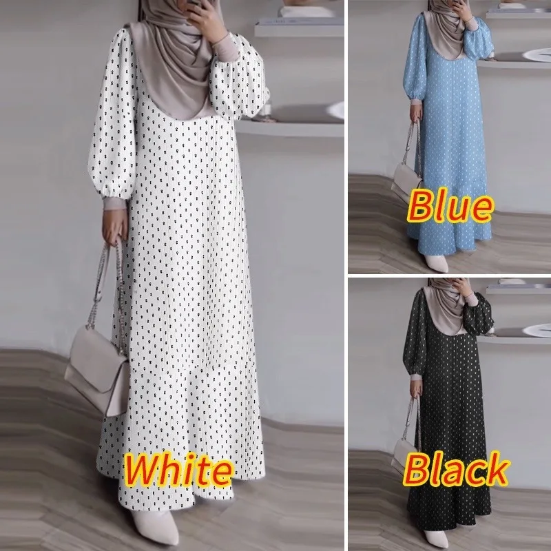 

New Long-sleeved Dress For Women, Loose-fitting, Slimming, Elegant Long Dress, Casual French Style, Elegant Flared Skirt Elegant