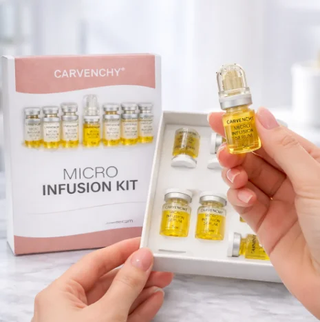 Deep Moisturizing Brand Carvenchy Microinfusion Kit Multi-Peptide Collagen Microneedling Skin Care Set Firming Rejuvenating Skin view 2