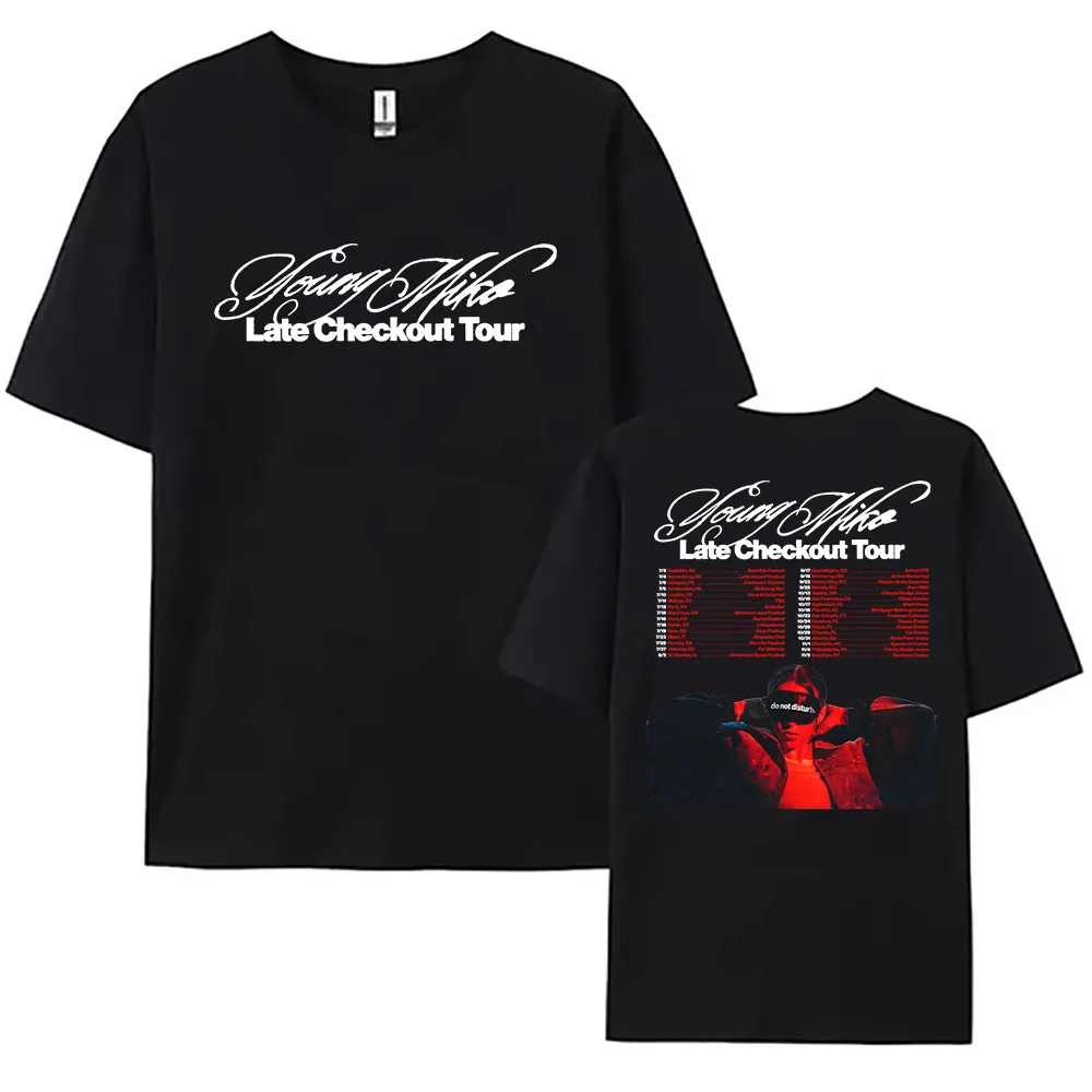 Young Miko Late Checkout Tour 2026 T-shirt Unisex Streetwear Cotton Short Sleeve Loose Tshirts Singer Design Graphic Merch Women