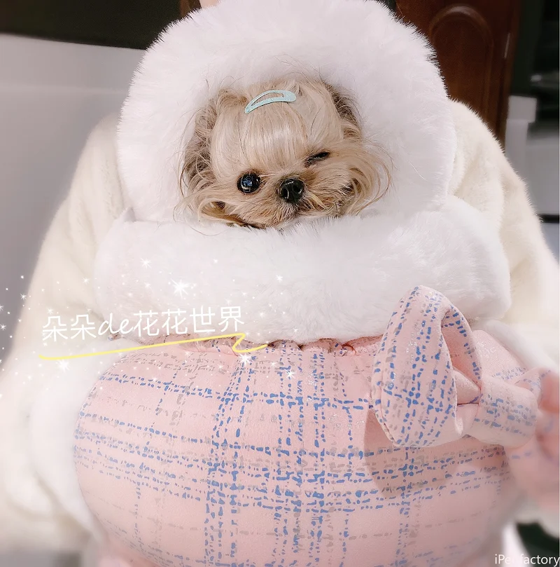 New Summer Pet Cat Dog Carriers Bag Teddy York Chihuahua Travel Backpack Portable Handbags Lace Basket For Small Accessories