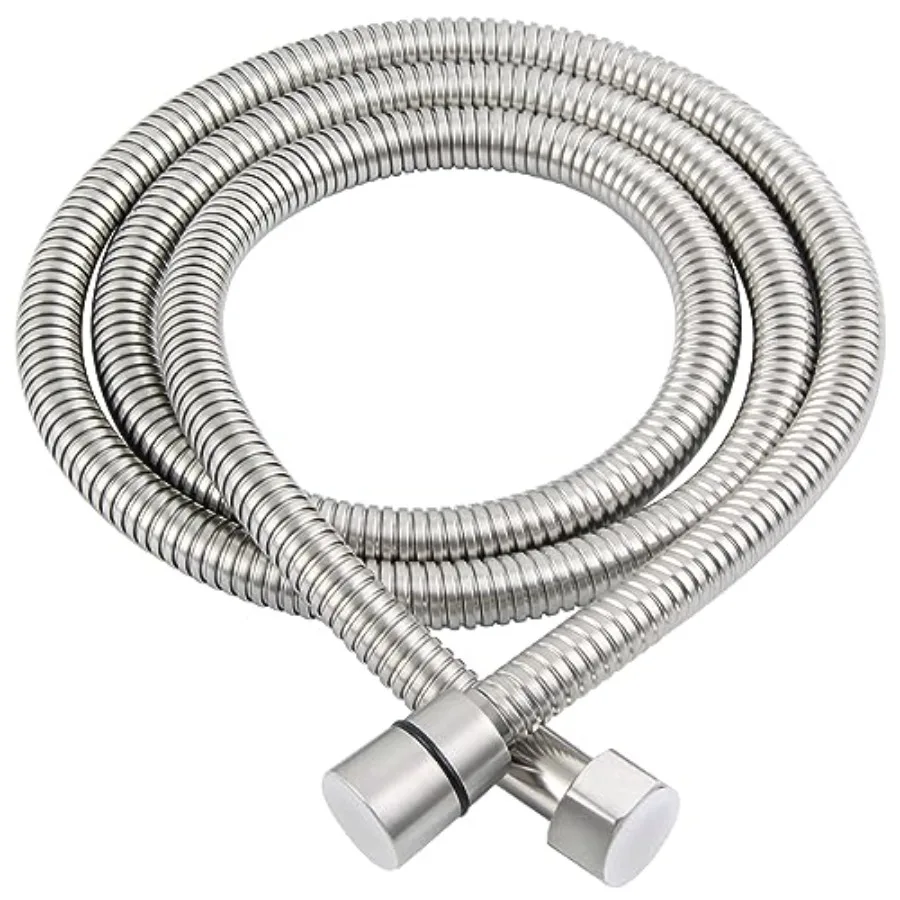 

Flexible Shower Hose 59 Inch, 304 Stainless Steel Shower Tube With Swivel Brass Connector, Extension Replacement Part For Handh