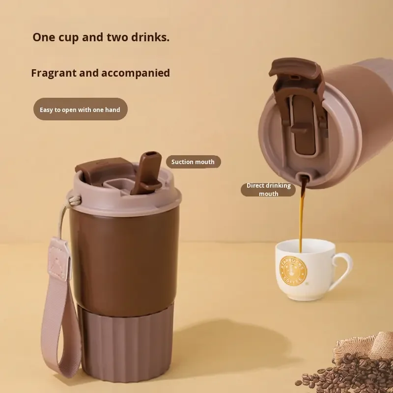 

Coffee Cup Inside And Outside 304 Stainless Steel Thermos Cup Outdoor High-value Male And Female Students Car Water Cup