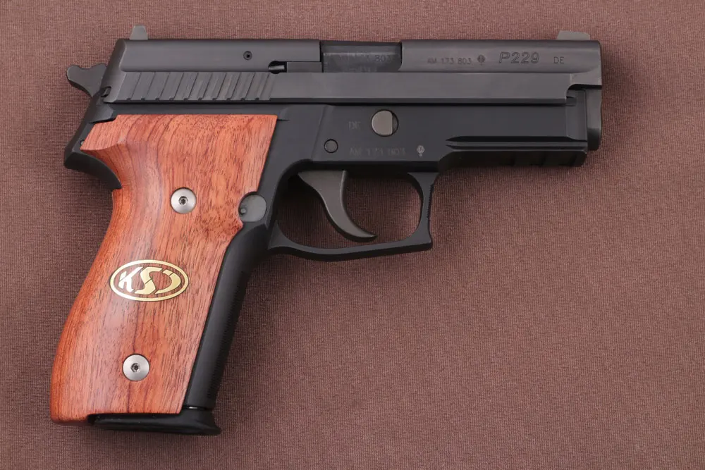 KSD – poignée en bois de rose, Compatible avec Sig Sauer P228 / P229