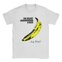 Camiseta The Velvet Underground para hombre, camisetas divertidas de algodón 100%, camiseta de manga corta con cuello redondo, camisetas gráficas