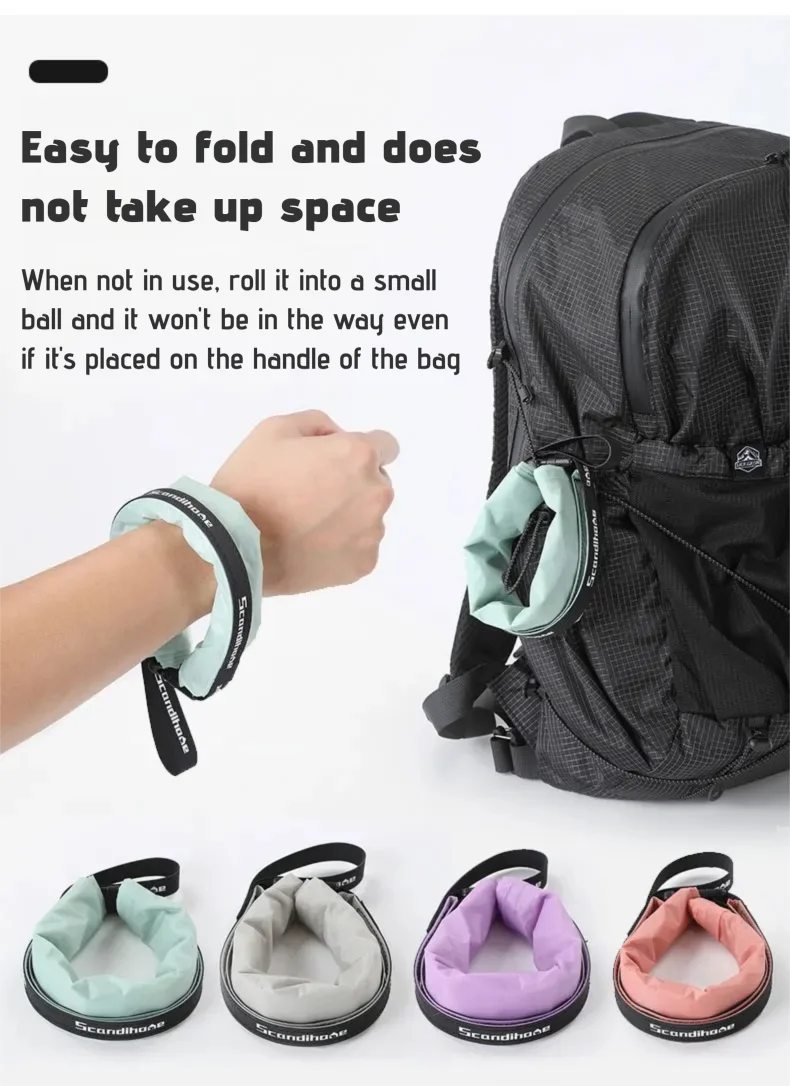 Ultraleichter, wasserdichter Packsack, Reise-Aufbewahrungstasche, Kleidungsorganisator, Sack, Kompressions-Verpackungswürfel für Camping, Wandern, Schwimmen – Detail 5