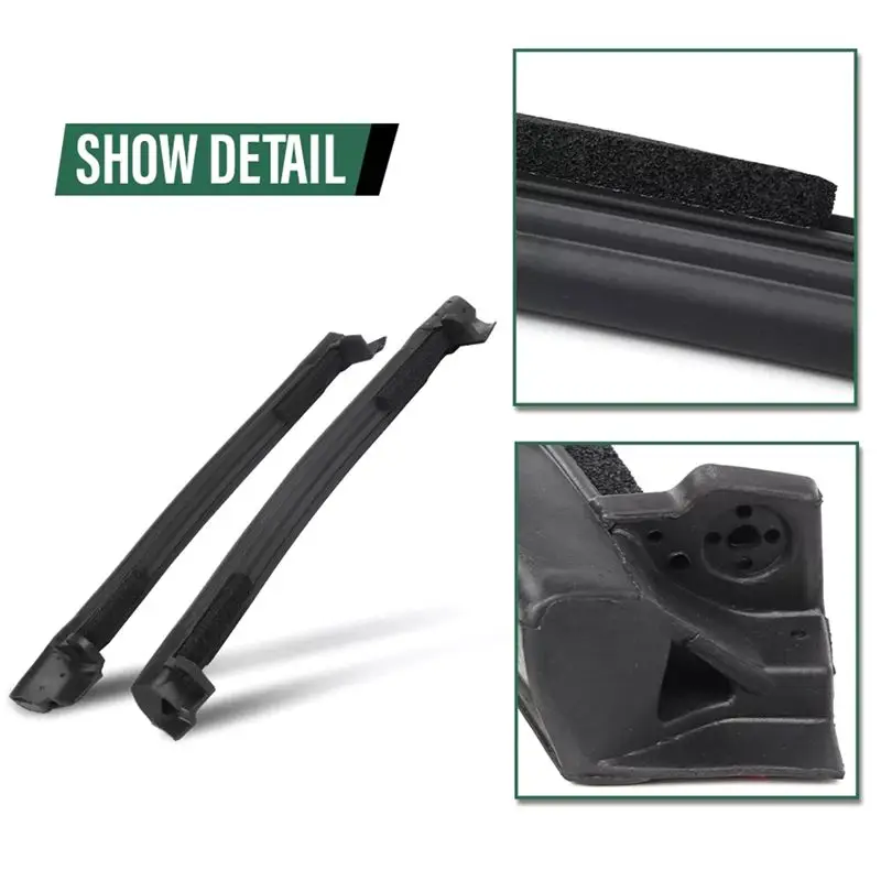 T17C Λ Front & Rear Top Mounted Side Weatherstrip Seal 10313370 10313371 Fit For Corvette 1997-2004