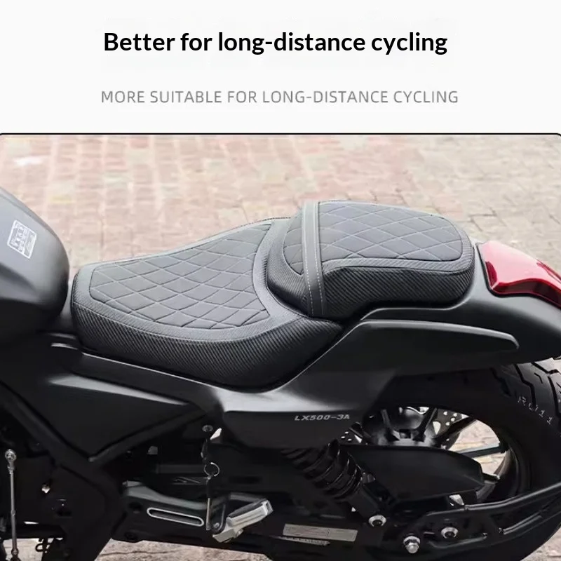 【Premium】For VOGE CU525 modified seat cushion waterproof height increase and soft assembly front and rear thickened and heighten