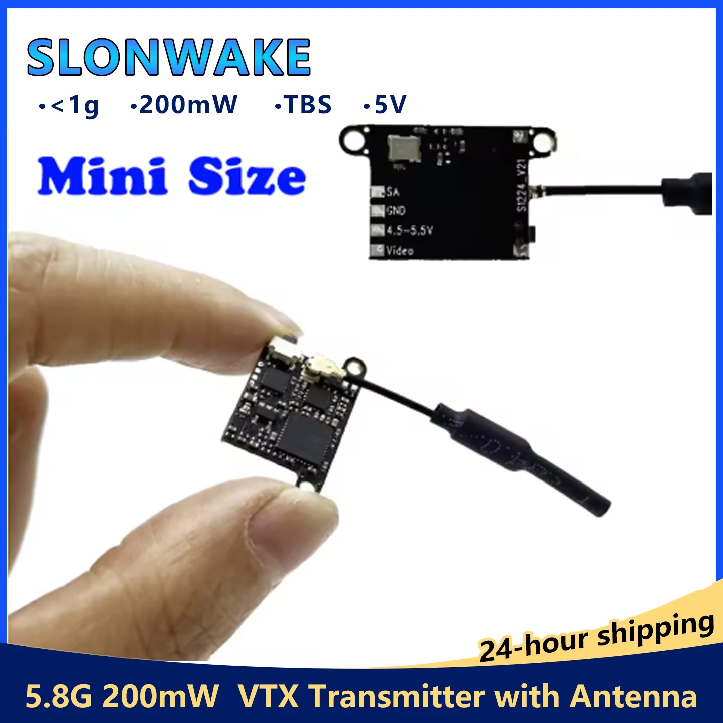 SLONWAKE 5.8G 48CH 200mW VTX Camera CMOS 1200TVL FPV 4.3 inch monitor 56CH  FPV Camera Freestyle Drone Quadcopter Model