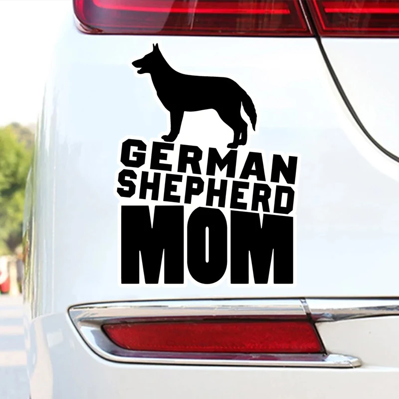 

GS48# German Shepherd Mom Stickers Car Decals, Weather-Resistant Vinyl Stickers for Windows, Bumper,