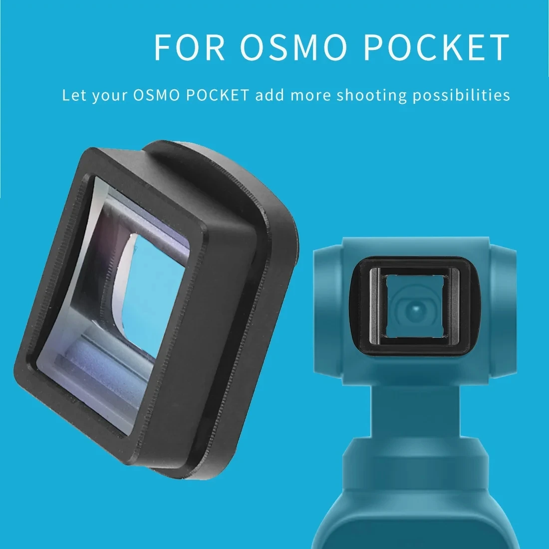 Lensa sudut lebar/1.33x kamera Video Anamorphic lensa cahaya magnetik untuk DJI Osmo saku/Pocket2 bioskop genggam Gimbal telefoto