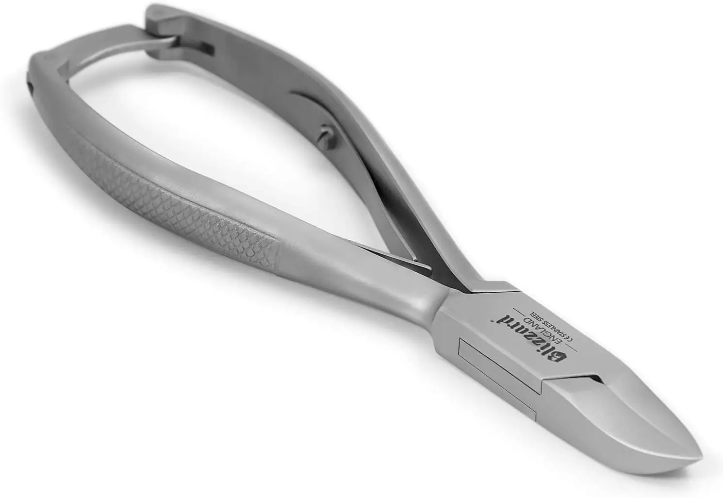 

Heavy Duty Men's Toenail Clipper Set for Thick or Ingrown Nails - 5.5 Inch Concave Head with Chequered Handles, Hospital Grade