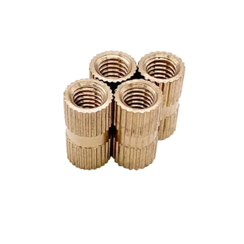 50pcs/200pcs/500pcs M2 M2.5 M3 Brass Knurl Insert Nuts Threaded Assortment Set Kit with Plastic Box