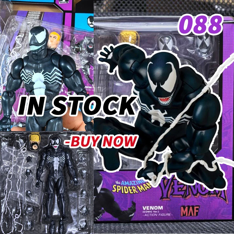 Mafex 088 Spider-Man Venom figura de acción Venom Comic Ver Carnage Venom cambio cara estatua conjunta colección móvil modelo Juguetes