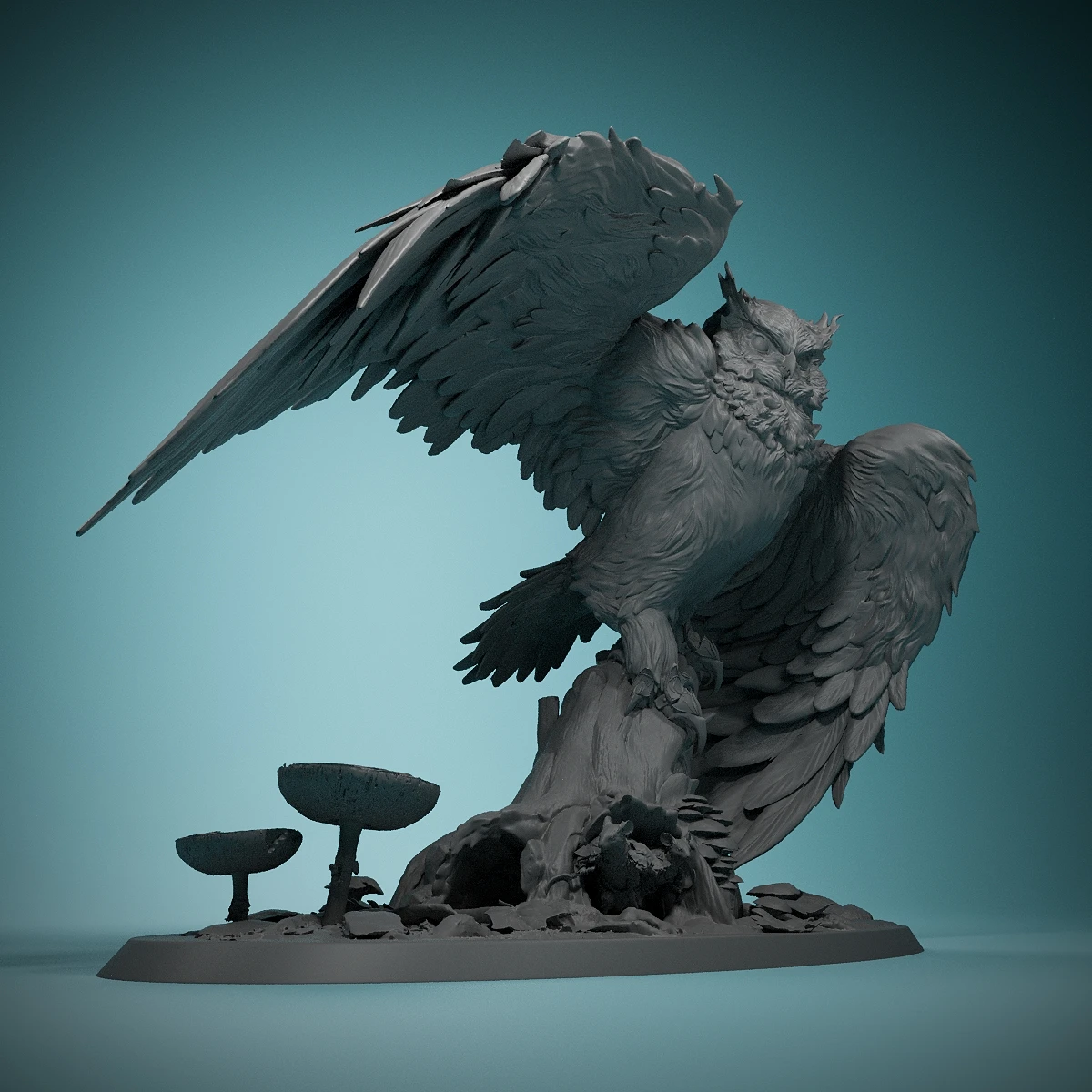 

Mousin The Great Owl Stance - Resin 3D Miniatures - For Tabletop Tactical Gaming Roleplaying - Game Room Dress Up-Holiday Gifts