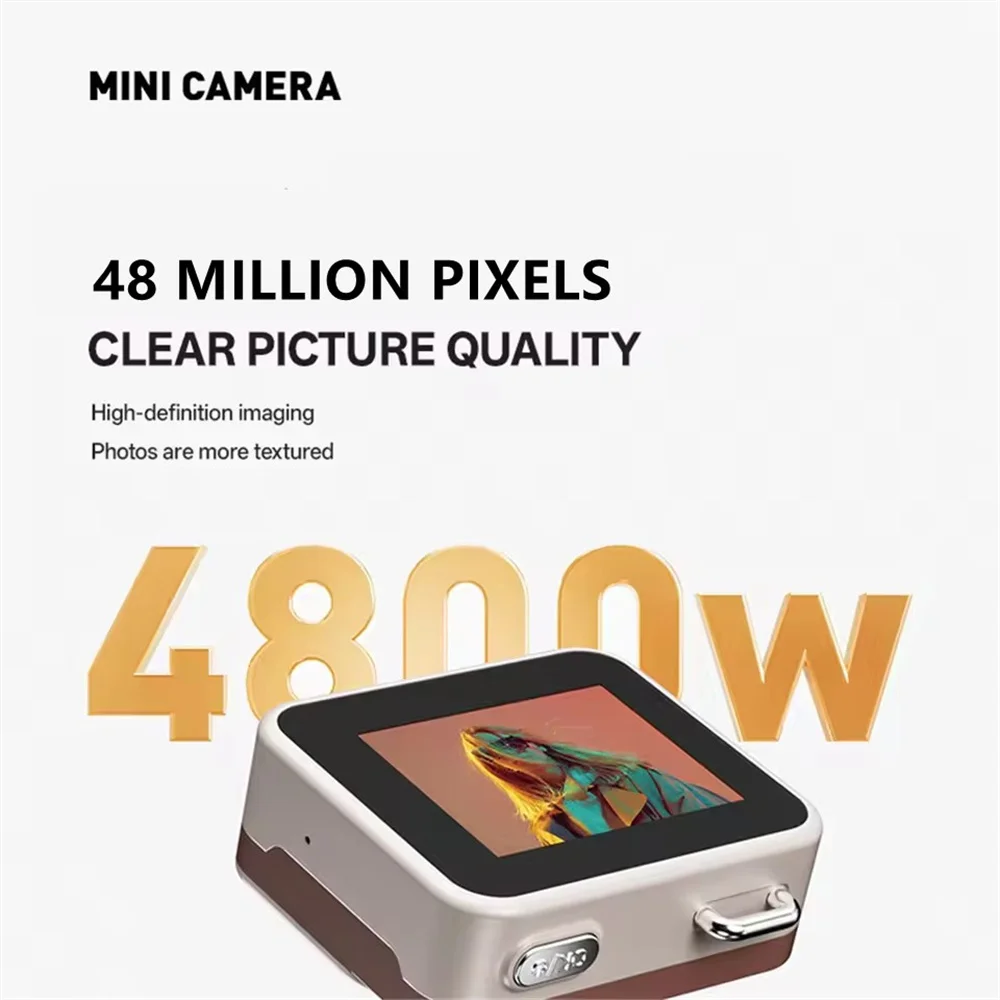Новинка 2025 года, карманная цифровая камера CCD с большим пальцем, HD ретро мини-камера, портативный брелок-камера, уличный фоторегистратор для путешествий, подарок Y6000