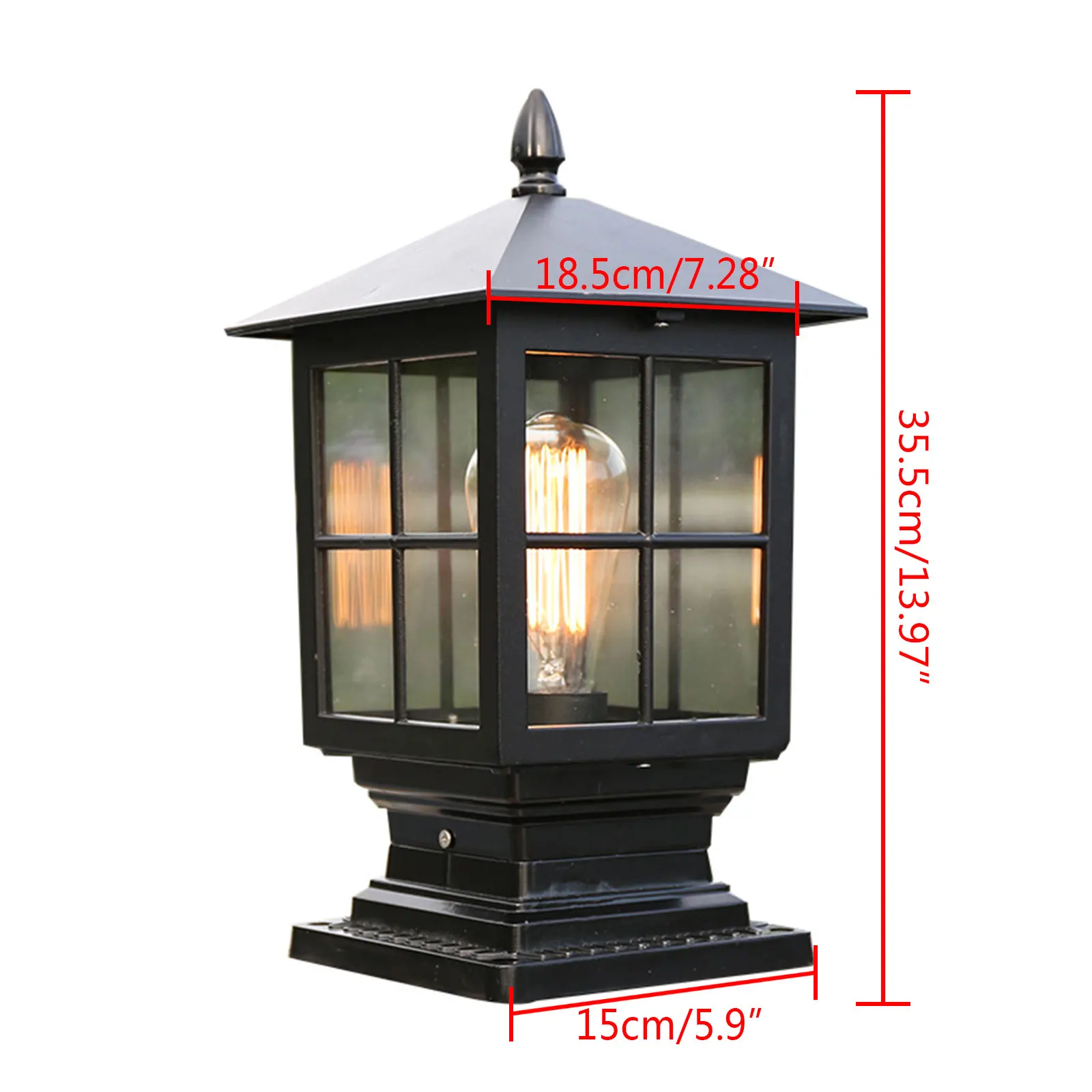 Aluminum Alloy Pillar Lamp (No Light Source): Durable, Elegant Outdoor Lighting Solution