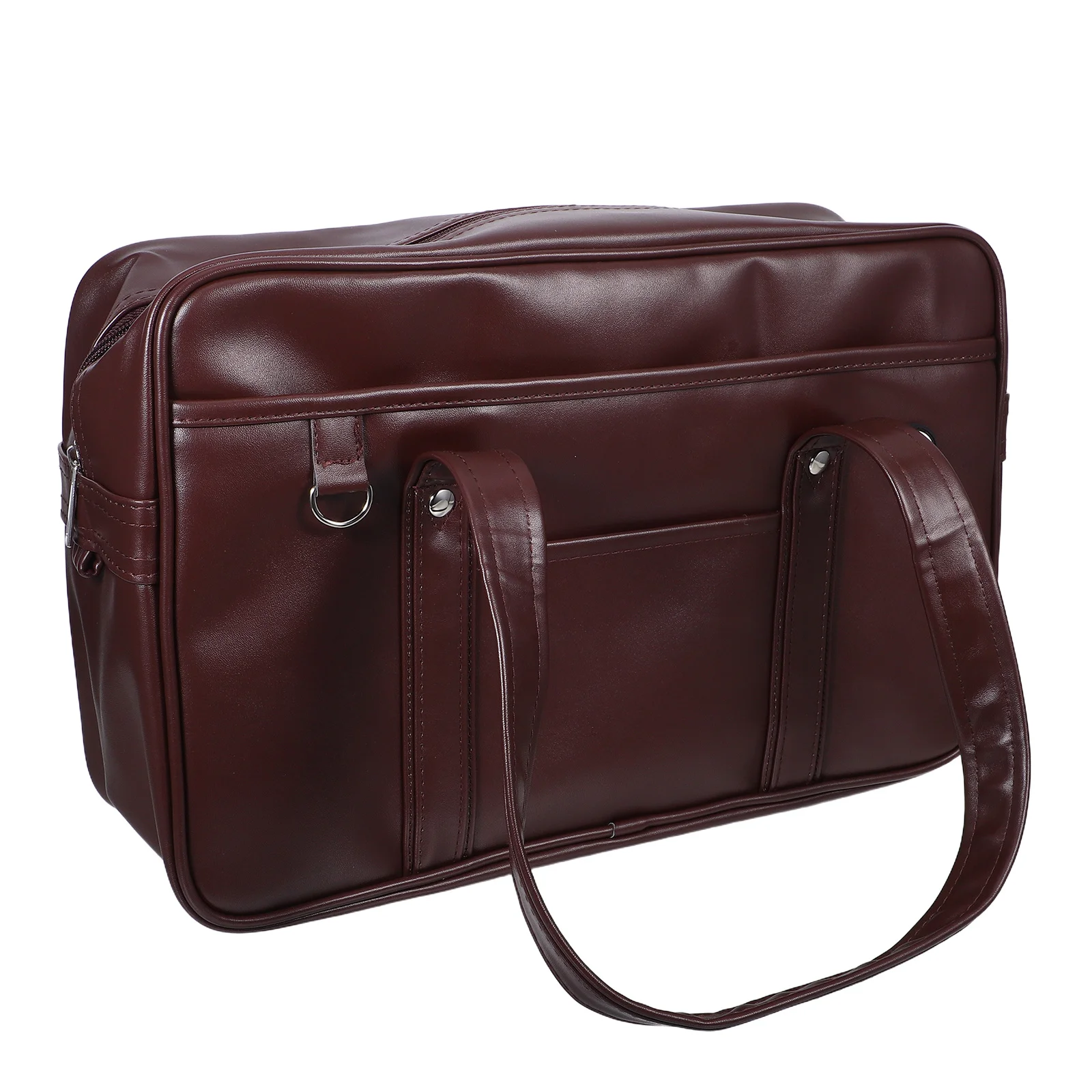 

Large Capacity PU Laptop Shoulder Bag Waterproof Bag Multi-Pocket Design for Office School Travel