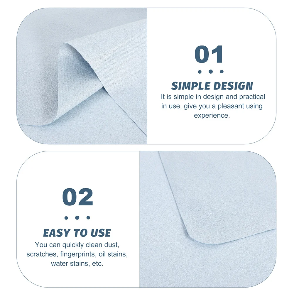 

4pcs Microfiber Lens Cleaning Cloths 4 Pack Glasses Wipe For Eyeglasses Camera Screens Smartphones Tablets Instruments Fade