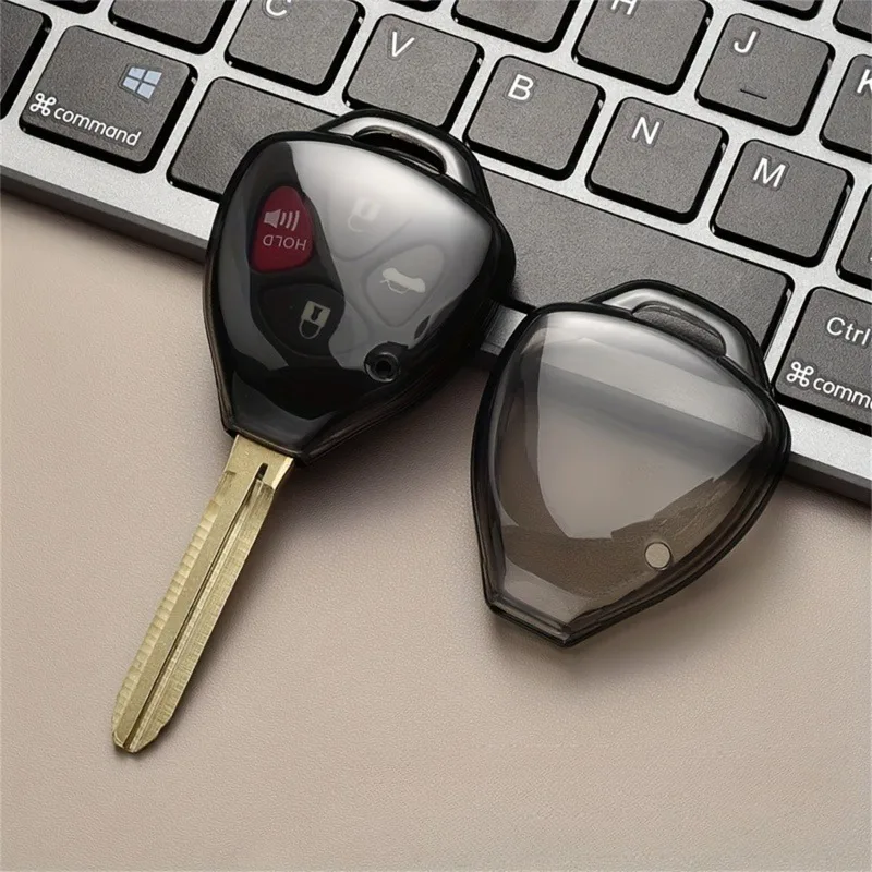 1 pcs TPU Car Remote Key Case Cover, Fit for Toyota Corolla Camry Reiz RAV4 Crown Avalon Venza Matrix Keyless Auto Accessories