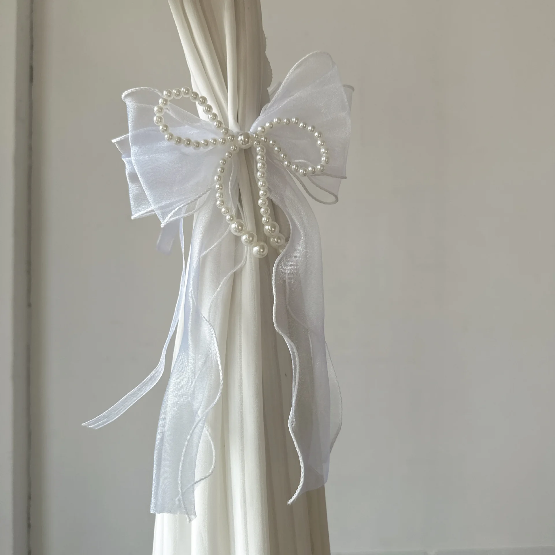 Drape Pull Backs Bowknot Drape Holders Tiebacks Draperies Holders Window Decor Bow Shape Drapery Tiebacks Decorative Holdbacks