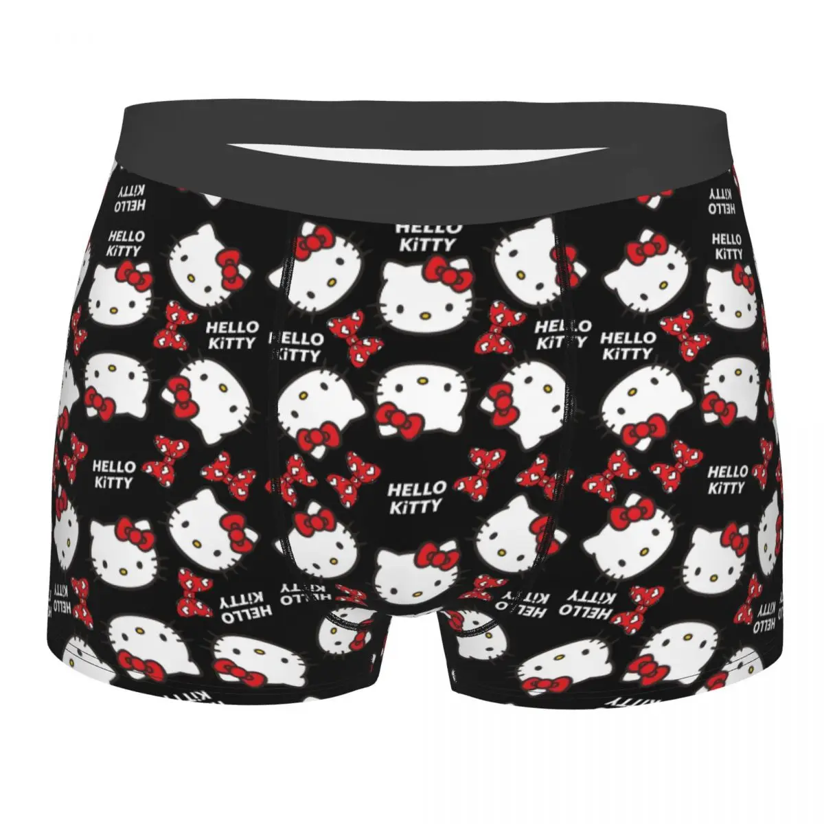 

Custom Sanrio Cat Hello Kitty Underwear Male Printed Boxer Briefs Shorts Panties Breathable Underpants
