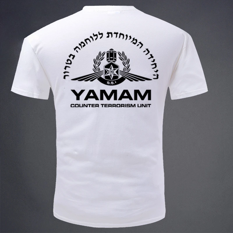 2026 YAMAM Short-sleeved T-shirt with A Round Neck Featuring The Emblem Series of The Israeli Border Defense Tactical Team