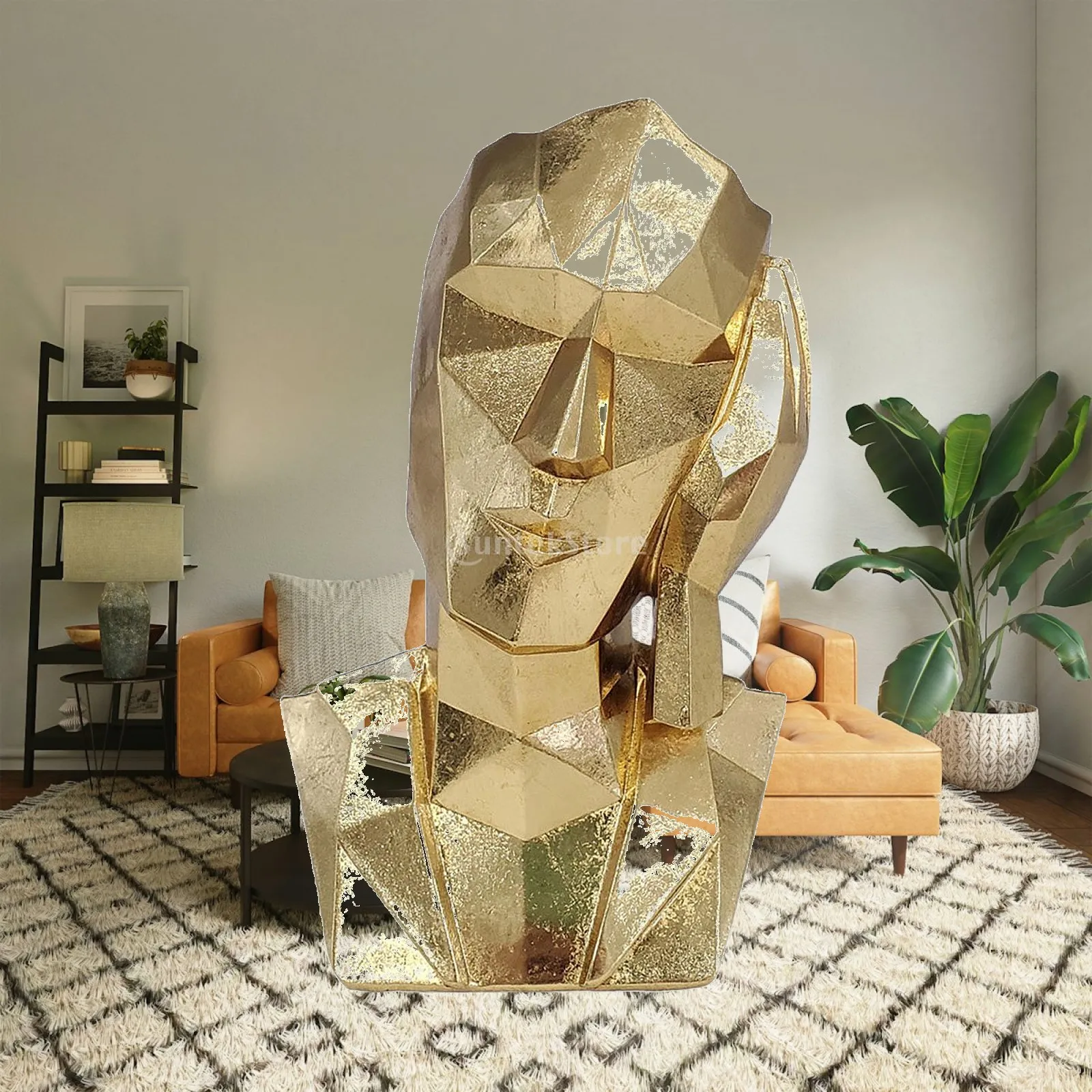 Thinker Statue, Ornament, Sculpture, Abstract Figure for Table Decoration,