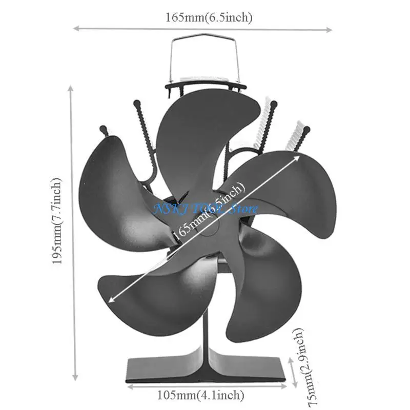 L8RC ポータブルストーブファン環境に優しい木製暖かい空気クリスマスフェスティバルパーティー用