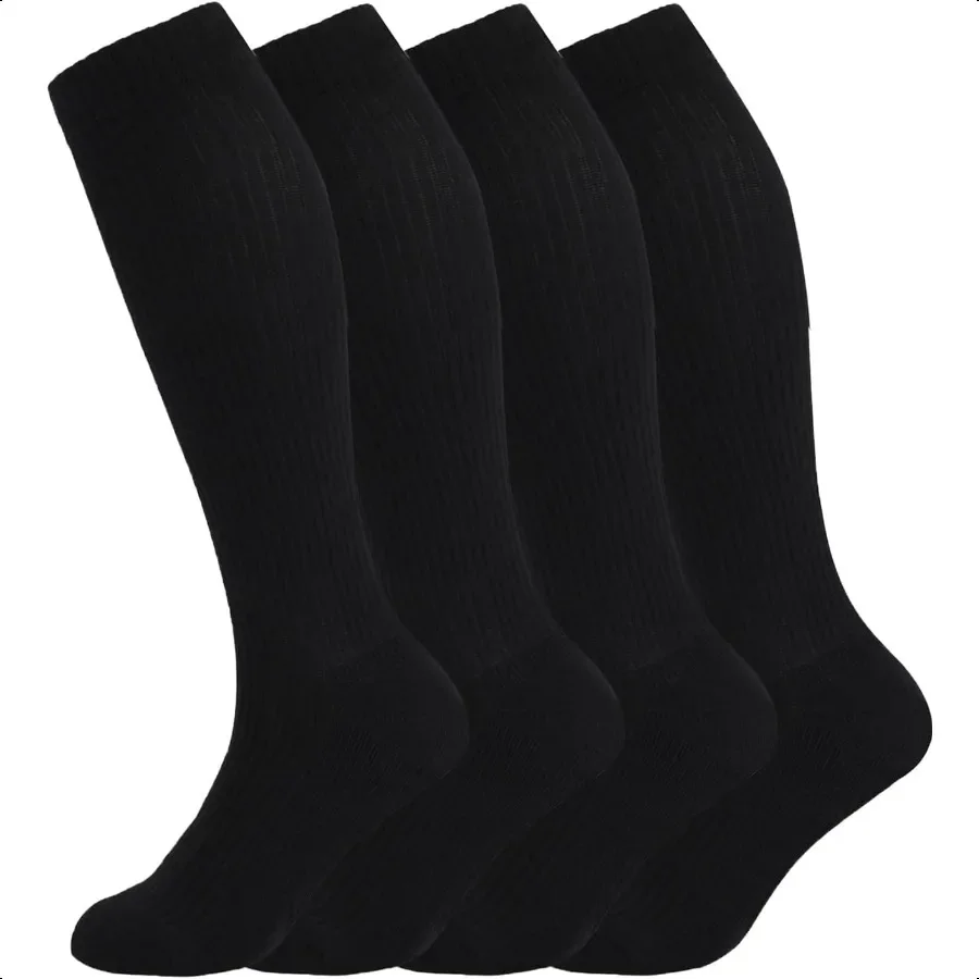 

Cotton Comprion Socks for Women and Men 4 6 Pairs 1520 mmHg Knee High Socks for Sports Travel Nurse Edema