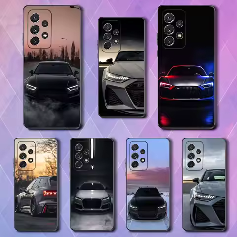 Cool A-Audi R-RS6 Sports Car Phone Case For Samsung S25,S24,S23,S22,S21,S20,S10,Ultra,Plus,Lite,FE,Soft Silicone Black Cover