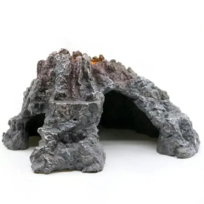 New Volcano Shape Aquarium Decor Oxygen Pump Fish Tank Ornament Aquarium Accessories Decoration